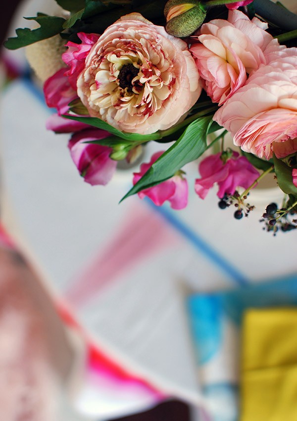 Beautiful details from our DIY flower chandelier. Photo: Lisa Tilse for We Are Scout