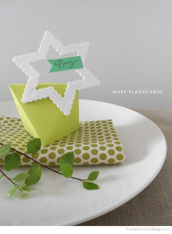 Make a Hama Bead Place Card by Lisa Tilse for We Are Scout.