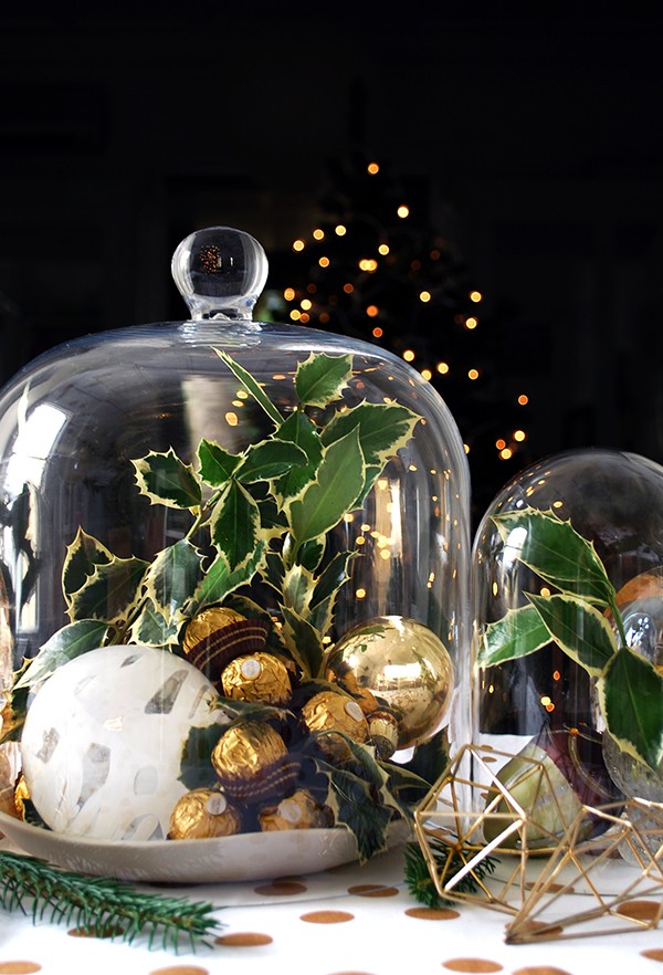 How to set your table with a decadent gold theme - and giant Ferrero Rochers. DIYs and photography by Lisa Tilse for We Are Scout. Photo: Lisa Tilse for We Are Scout