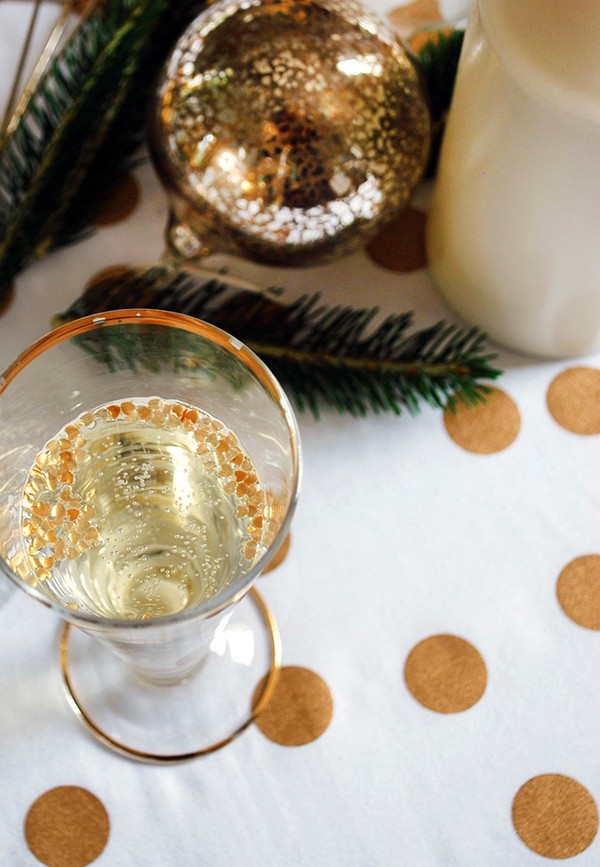 How to set your table with a decadent gold theme - and giant Ferrero Rochers. DIYs and photography by Lisa Tilse for We Are Scout. Photo: Lisa Tilse for We Are Scout