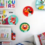 3 Quick & Easy Ways to Brighten a Kid's Room on a Budget Children's melamine plates and toys from Little Citizens.