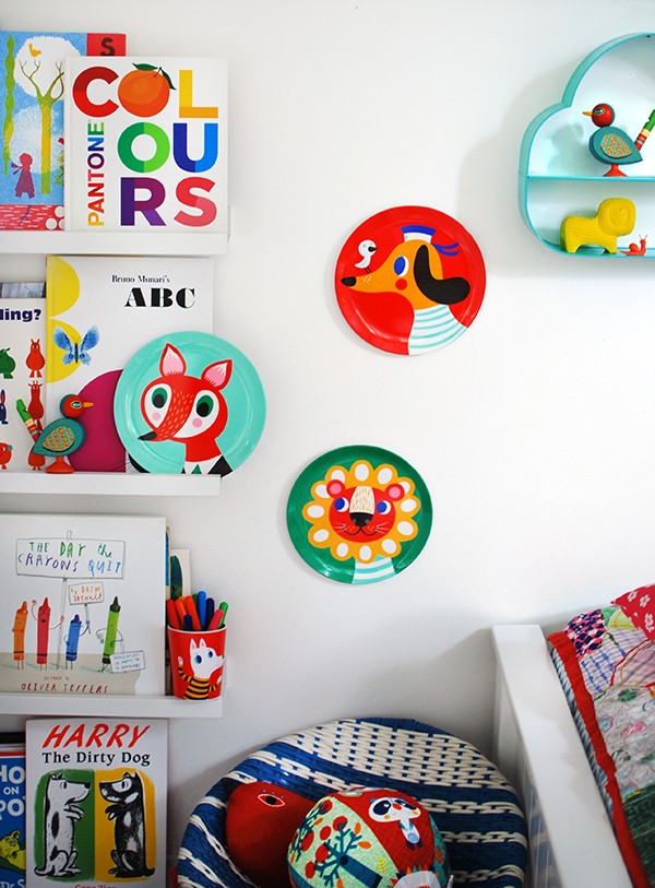 Children's melamine plates and toys from Little Citizens.