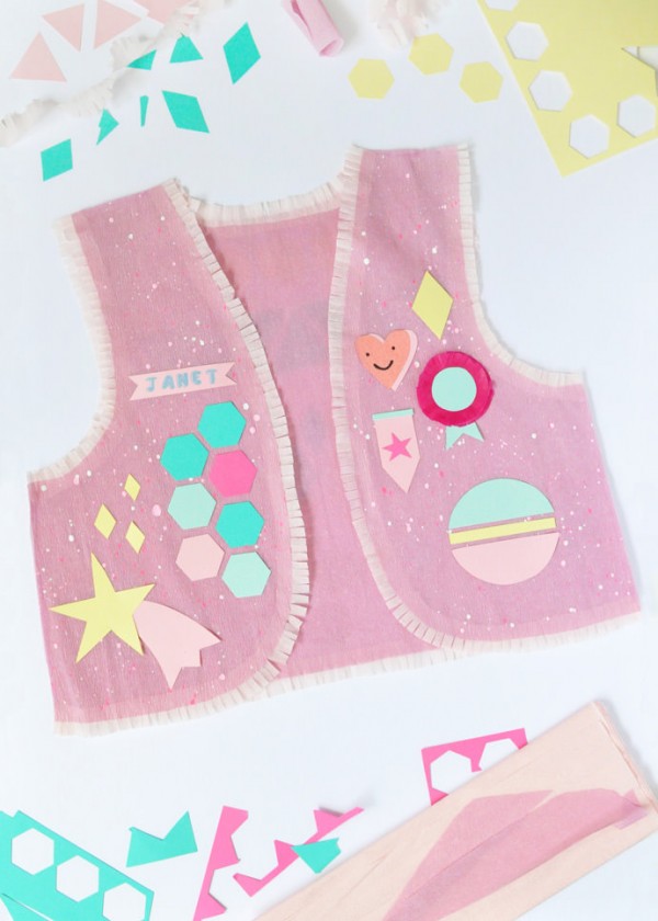 DIY Rainbow Scout Vests by Handmade Charlotte