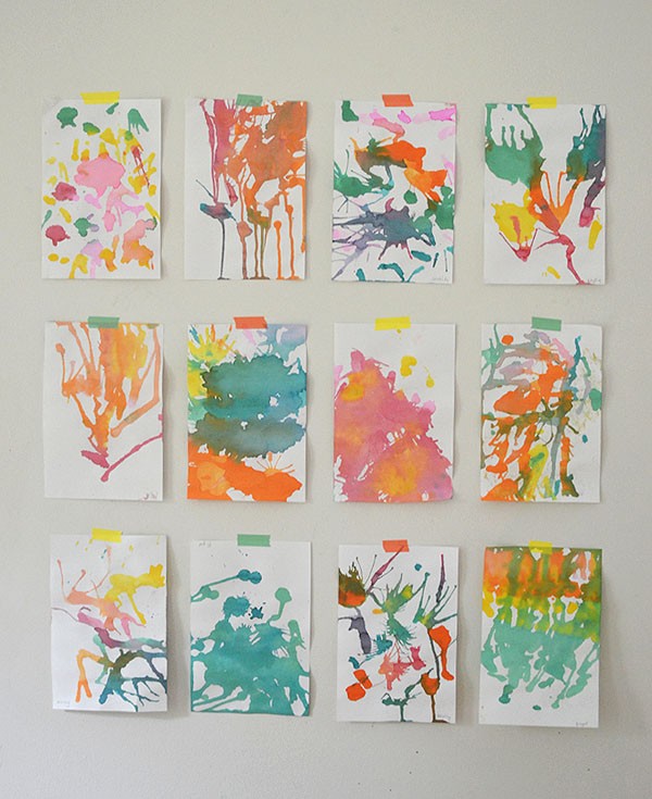 Gorgeous kids craft ideas: Blow Painting by Art Bar, inspired by The Imagination Tree’s tutorial. 