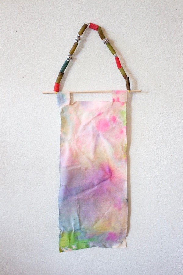  Gorgeous kids craft ideas: Watercolour fabric banners by The Art Bar