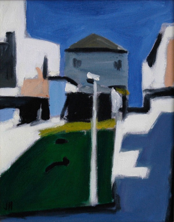Mooloolaba 2 oil on canvas, $150, by John Hockings.