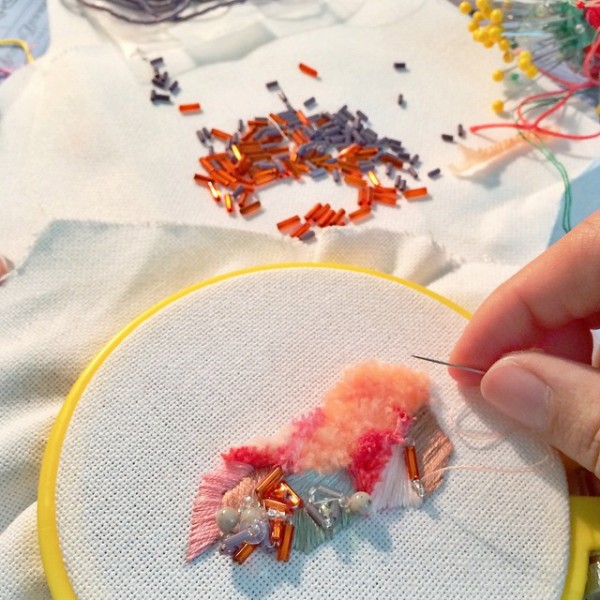 Photo courtesy of Lorena Marañon, Embroidery, Patchwork, and Surface Design.