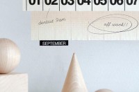 Wee find: Masking Tape Calendar Masking Tape Calendar from Present and Correct.