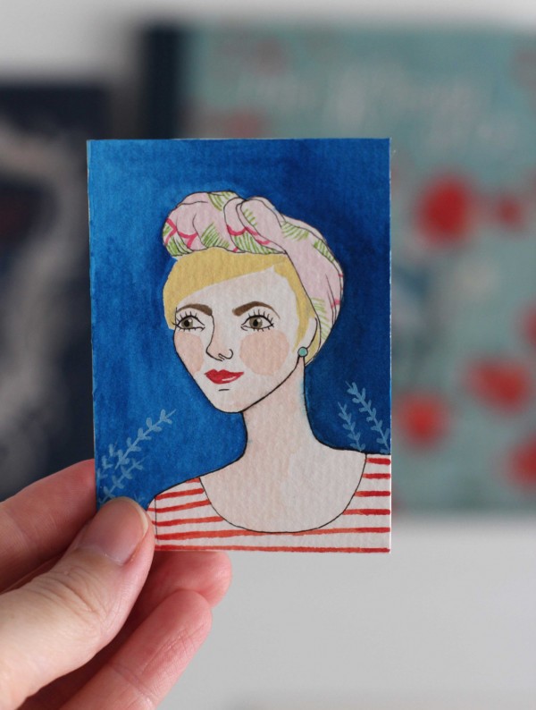Original watercolour, $15, by Little Paper Clouds.