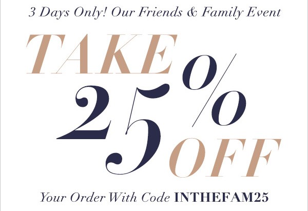 Get 25% off Shopbop NOW. Offer ends October 15, 2015.