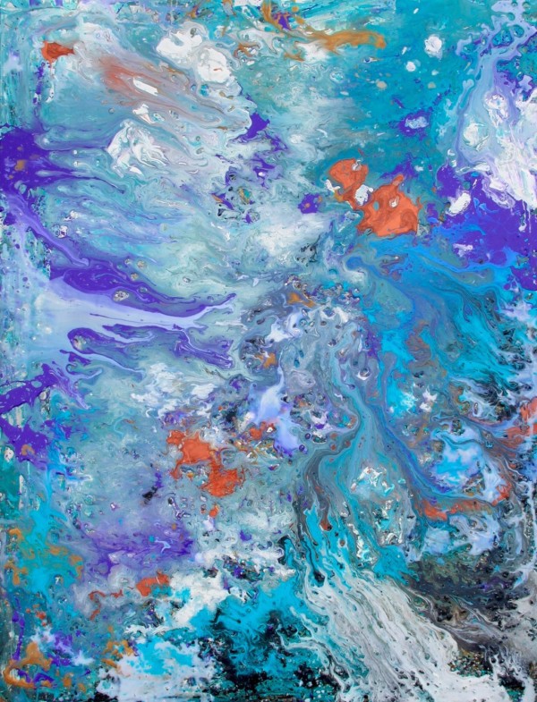 Made to order original acrylic abstract painting, $250, by Alexandra Hore.