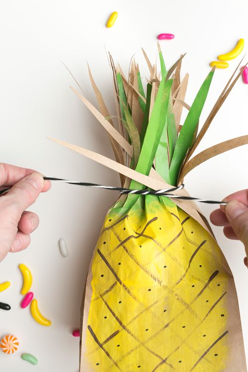 Pineapple favor bags by The House that Lars Built.