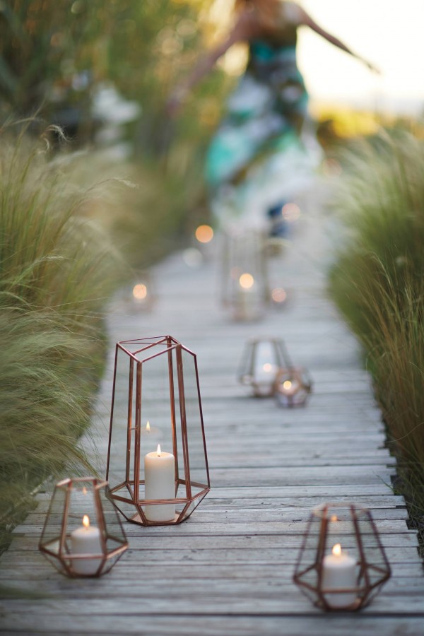 Scouted: Metalwork Hurrican lamp from Anthropologie.