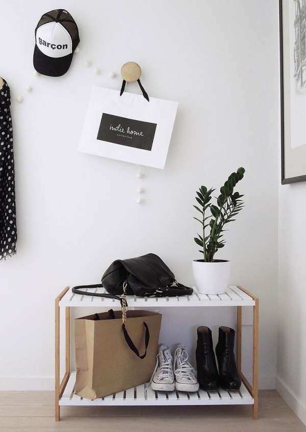 10 creative ways to use The Dots Wall Hooks in your Home, via We-Are-Scout.com.