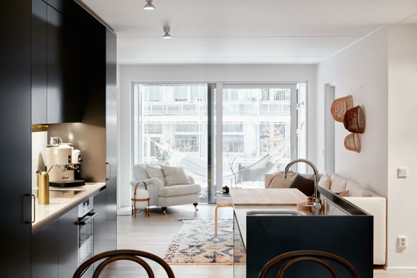 A lesson in monochrome. Gorgeous Swedish apartment, via Fantastic Frank.