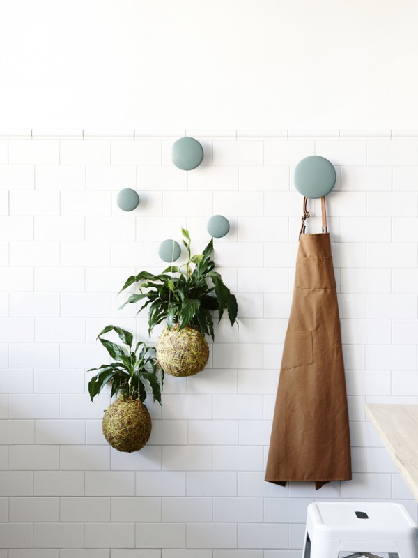 10 creative ways to use The Dots Wall Hooks in your Home, via We-Are-Scout.com.