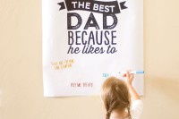 Free Printable Father’s Day Poster by Confetti Sunshine. 