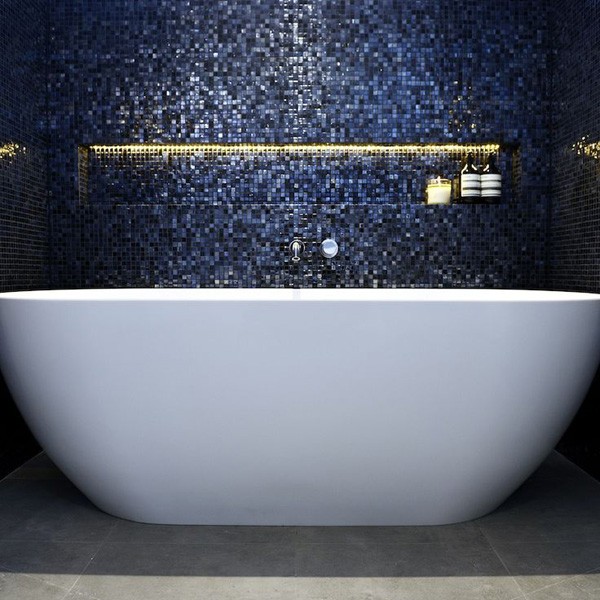 Tiles and bath from Darren and Dea's bathrooTiles and bath! The top 12 looks from The Block: Triple Threat, via We-Are-Scout.com.