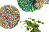 Wee Find: Aveva Rugs & Poufs Aveva Design round bubble rugs, from Mench Living.