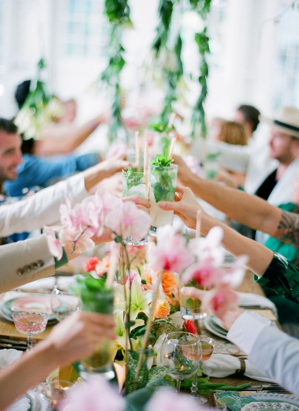 Cuban wedding tablescape. Photo by Jose Villa and Joel Serrato via My Domaine.