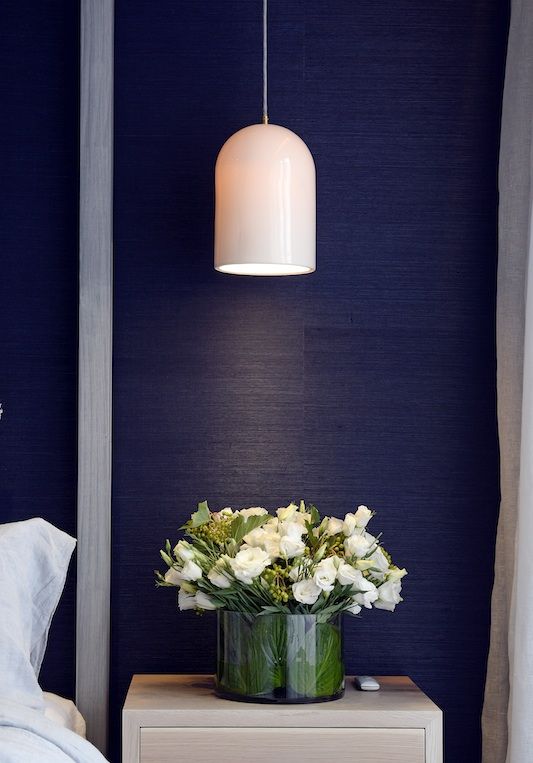 Love this pendant lamp and the sisal wallpaper! The top 12 looks from The Block: Triple Threat, via We-Are-Scout.com.