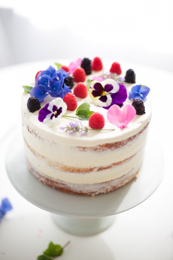 Fresh Flower Cake: How To Make A Naked Cake by Coco Cake Land