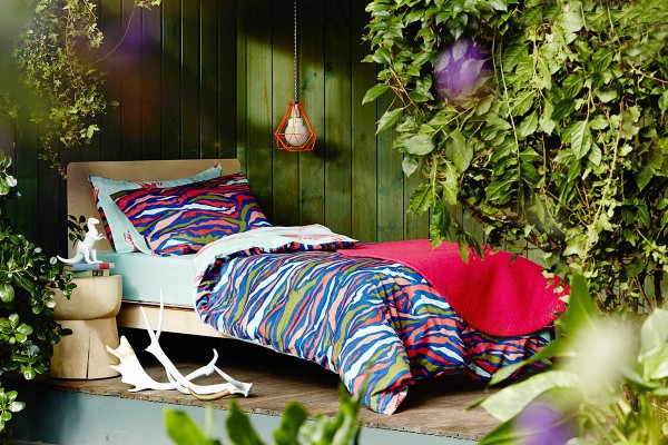 Goosebumps  Zebra reversible quilt cover, now $143, from Indie Art & Design, via we-are-scout.com.