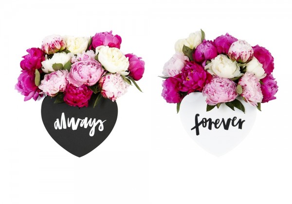 Lovestar Forever and Always heart vases, in collaboration with Jasmine.