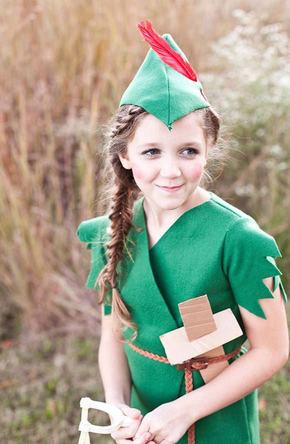 DIY Peter Pan costume by A Beautiful Mess. 