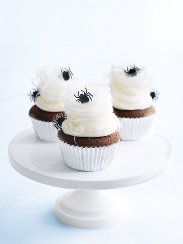 Halloween cobweb cupcakes by Donna Hay.