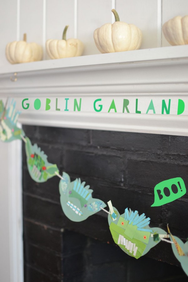 DIY goblin garland by Art Bar Blog.
