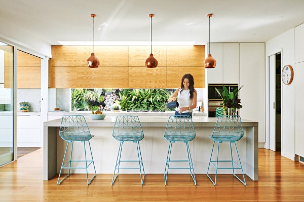 The Kitchen of Lauren and Matt Wilson's Geelong home for Open for Inspection with Inside Out magazine via We-Are-Scout.com. 