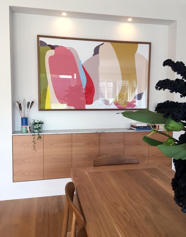 The dining room at Lauren and Matt Wilson's Geelong home for Open for Inspection with Inside Out magazine via We-Are-Scout.com.