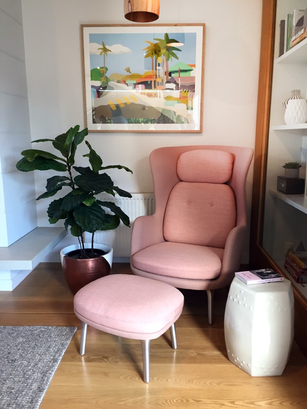 Gorgeous chair at Lauren and Matt Wilson's Geelong home for Open for Inspection with Inside Out magazine via We-Are-Scout.com.