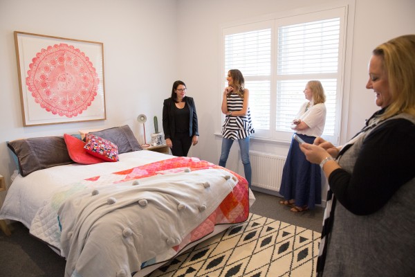 Spare bedroom at Open for Inspection with Inside Out magazine via We-Are-Scout.com.