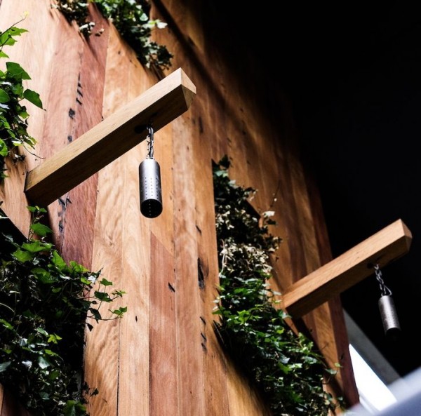 Amazing vertical garden with hanging timber pendants. The top 12 looks from The Block: Triple Threat, via We-Are-Scout.com