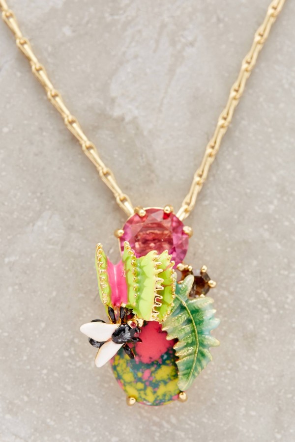 Subtropical pendant necklace by Les Nereides from Anthropologie.