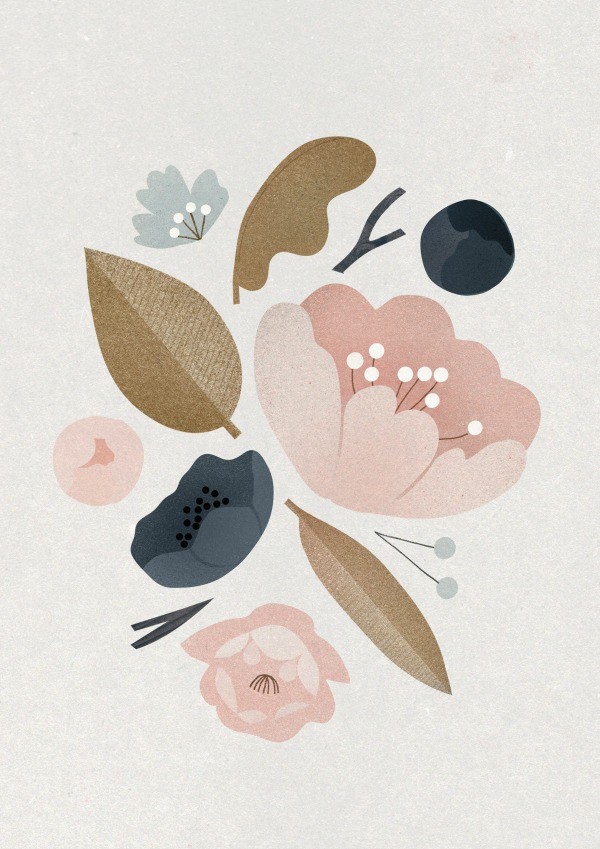 Peonies print by Clare Owen, exclusive to Howkapow. WIN via giveaway on we-are-scout.com.
