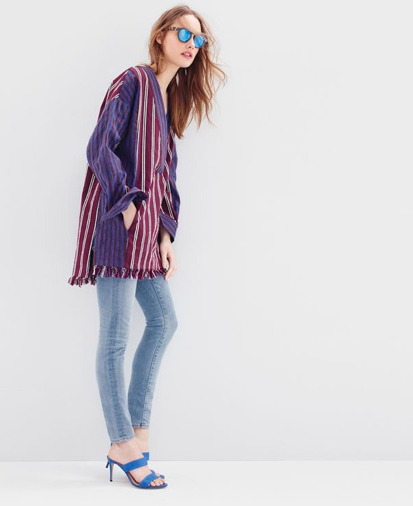 J.Crew stretch toothpick Cone Denim jean in durant wash.