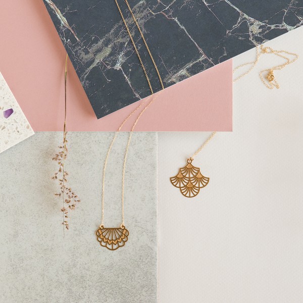 Australian jewellery brand Polli's new gold art deco collection.