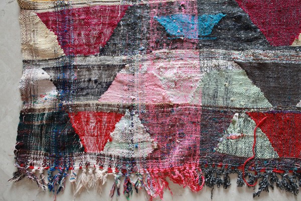 MOROCCAN VINTAGE BOUCHEROUITE RUG via We-Are-Scout.com.
