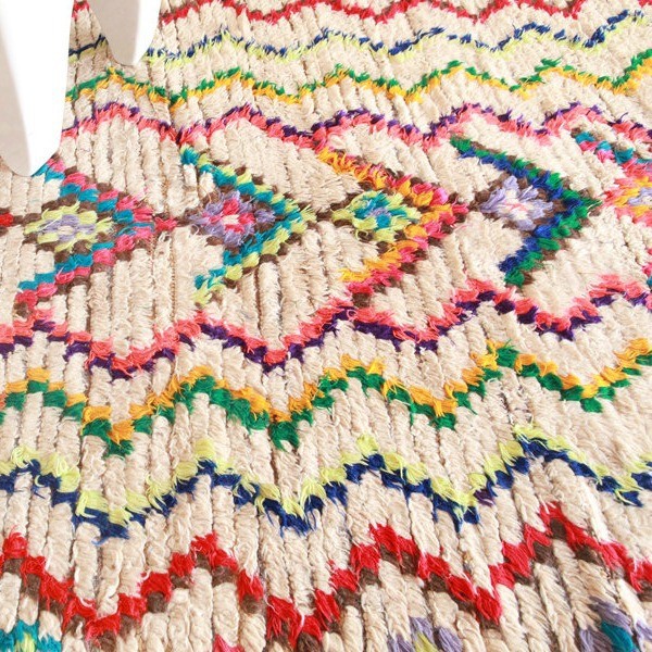 MOROCCAN VINTAGE BOUCHEROUITE RUG via We-Are-Scout.com.
