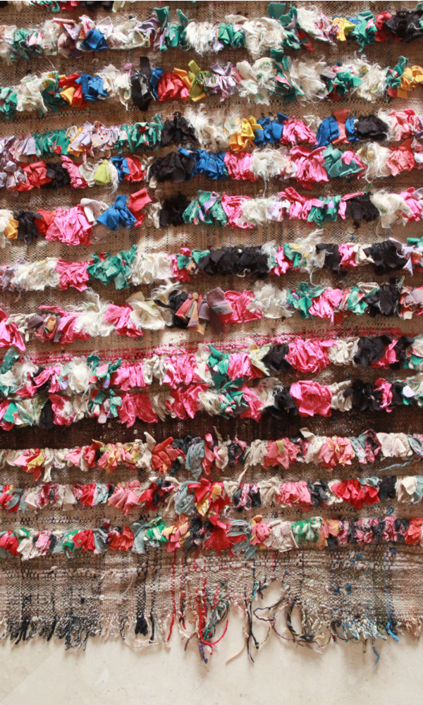 MOROCCAN VINTAGE BOUCHEROUITE RUG via We-Are-Scout.com.