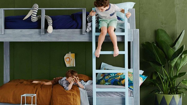 Jungle safari-themed kids' room via Inside Out.