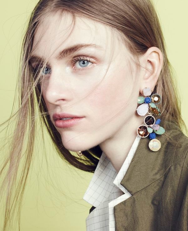 Gem cluster earrings 0.40, from J Crew.