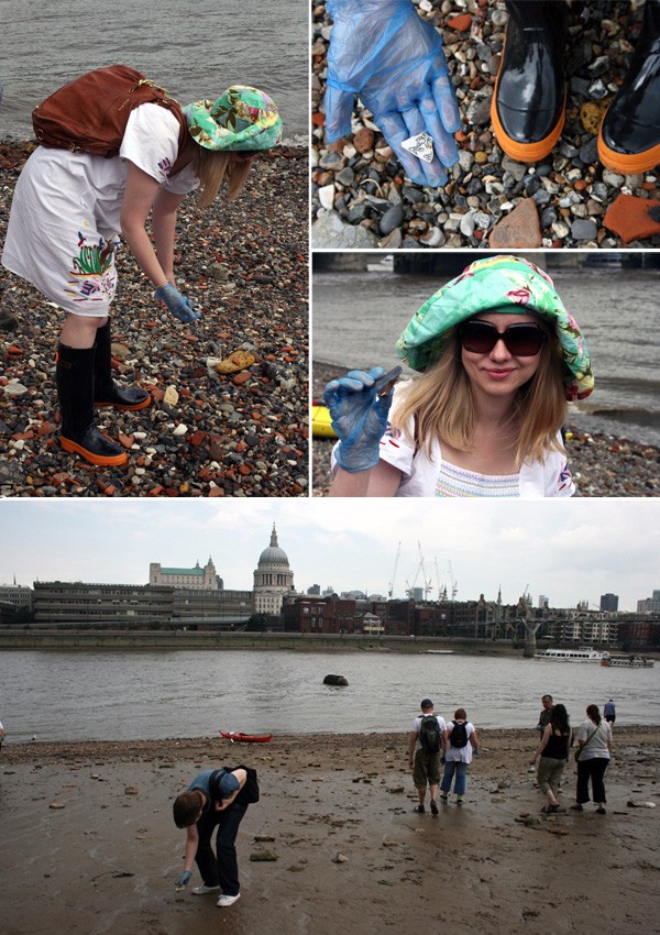 Beachcombing the Thames for ancient finds - Rebecca Lowrey Boyd/ We Are Scout.