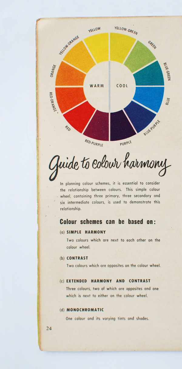 Scouted: Vintage 'Live with Colour' Taubmans book, circa 1950s, via We-Are-Scout.com.
