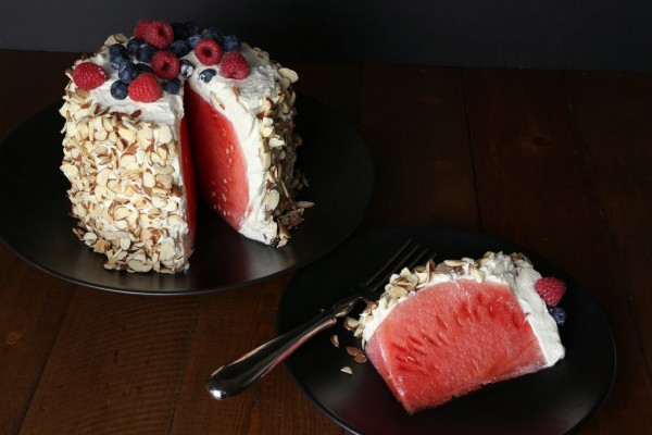 Make a No-Bake Watermelon Cake, via Pop Sugar.
