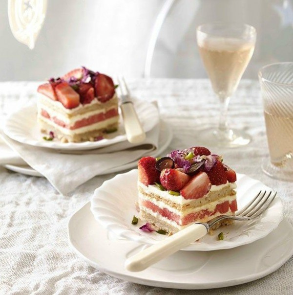 The Black Star Pastry’s Strawberry and Watermelon Cake, via Gourmet Traveller Australia.