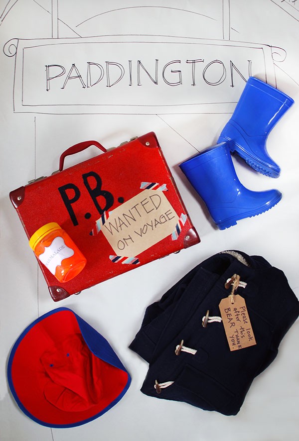 What you need for a Paddington bear costume. Photo: Lisa Tilse for We Are Scout